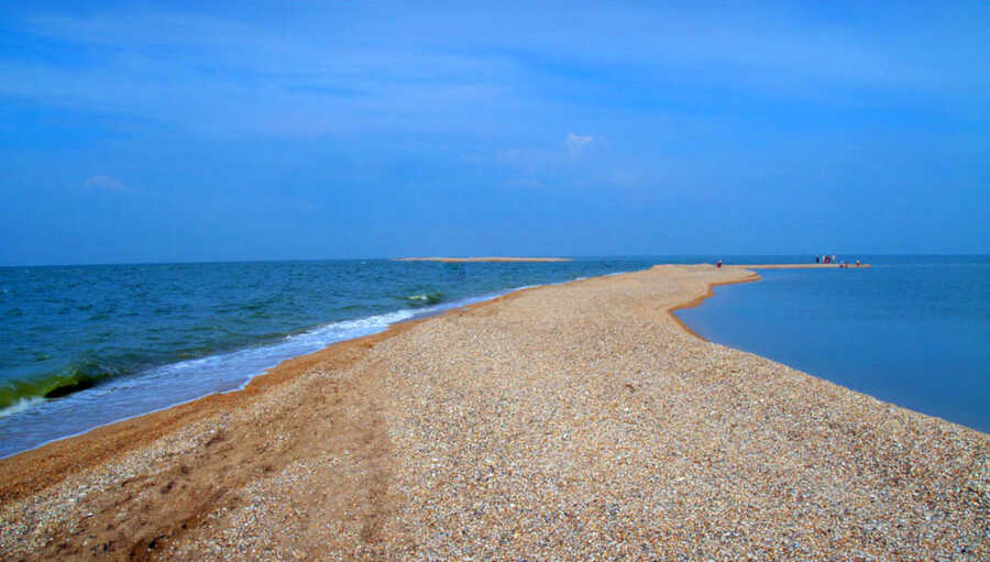 Коса азовское море отдых